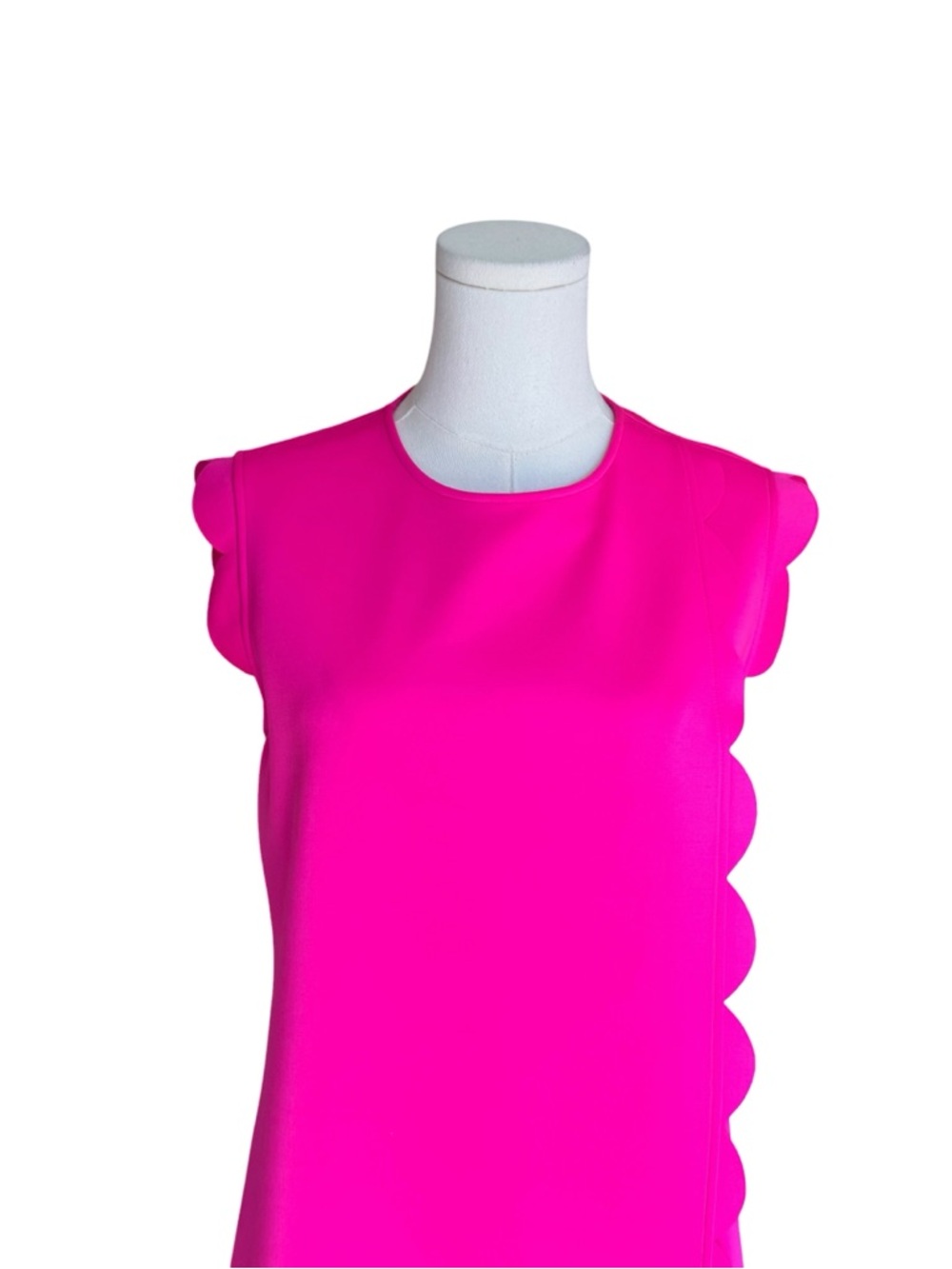 Ted Baker - Torrrii Tunic Shift Dress Hot Pink Scalloped Trim Size 2 (US 4–6) - Picture 3 of 9